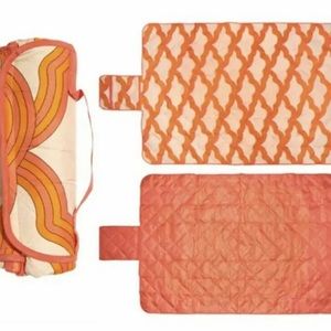 Society6 foldable outdoor blanket NWT